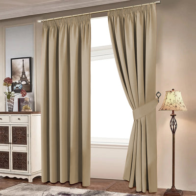 Pencil Pleat Blackout Curtains