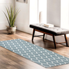 Large Washable Runner Rugs Lattice Printed