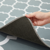 Large Washable Runner Rugs Lattice Printed