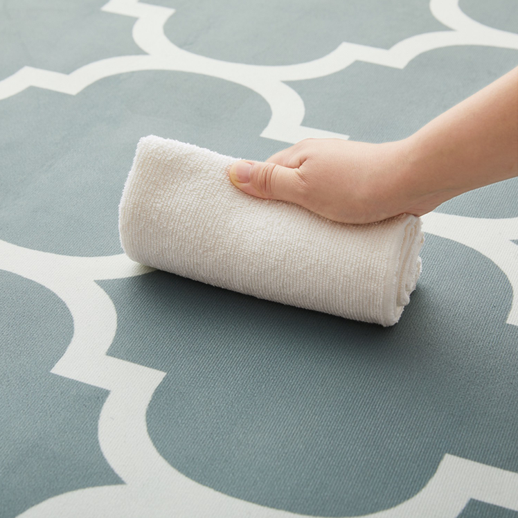 Large Washable Runner Rugs Lattice Printed