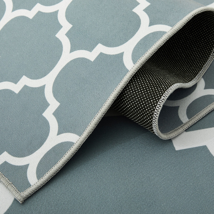 Large Washable Runner Rugs Lattice Printed