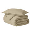 Beige Bedding Duvet Cover Set Plain
