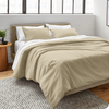 Beige Bedding Duvet Cover Set Plain