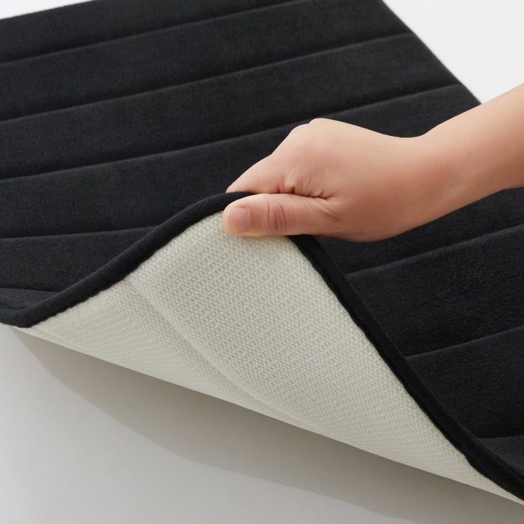 Black Bath Mat Memory Foam
