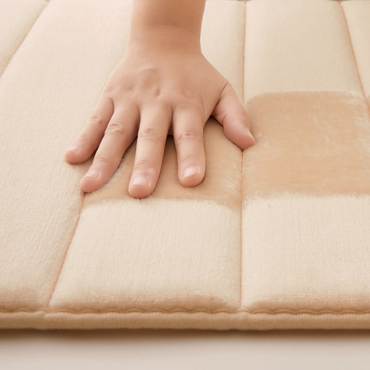 Cream Bath Mat Memory Foam
