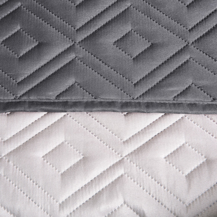 2 & 3 Seater Sofa Covers Waterproof Reversible Dark Grey/Beige