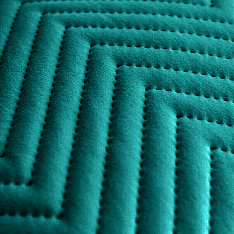 4 Pack Cushion Covers Chevron Design Velvet Fabric