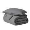 Grey Bedding Duvet Cover Set Plain