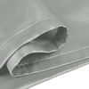 Grey Satin Silk Pillowcases Pair