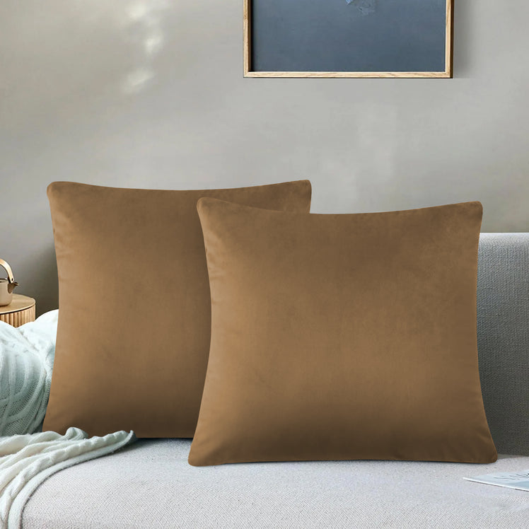 Brown Cushion Covers - Velvet Cushions