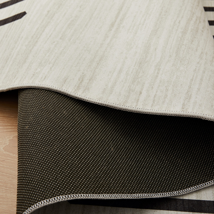 Rugs For Large Living Room Pinstripe Geometric Printed
