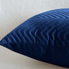 4 Pack Cushion Covers Chevron Design Velvet Fabric