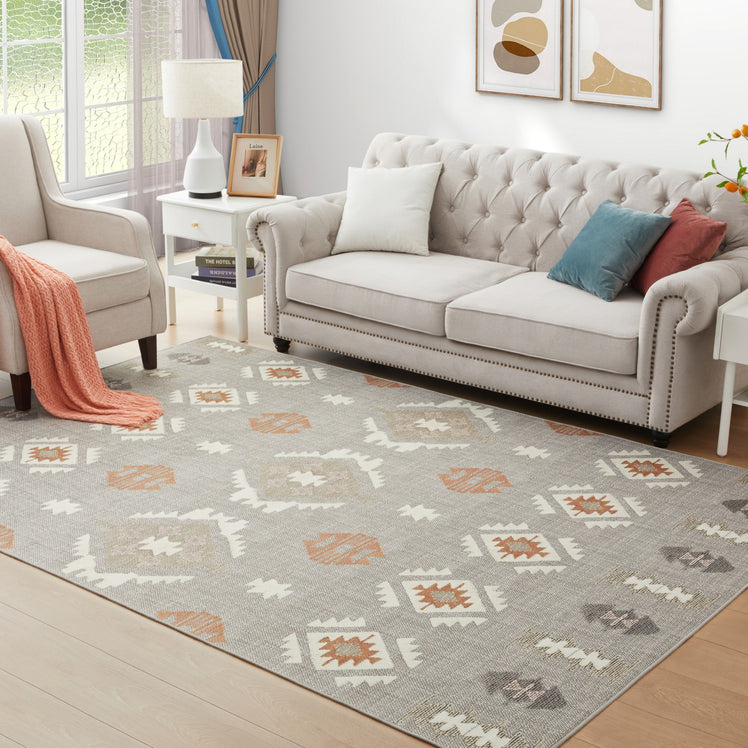 Large Bedroom Runner Rugs Distressed Printed