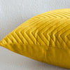 4 Pack Cushion Covers Chevron Design Velvet Fabric