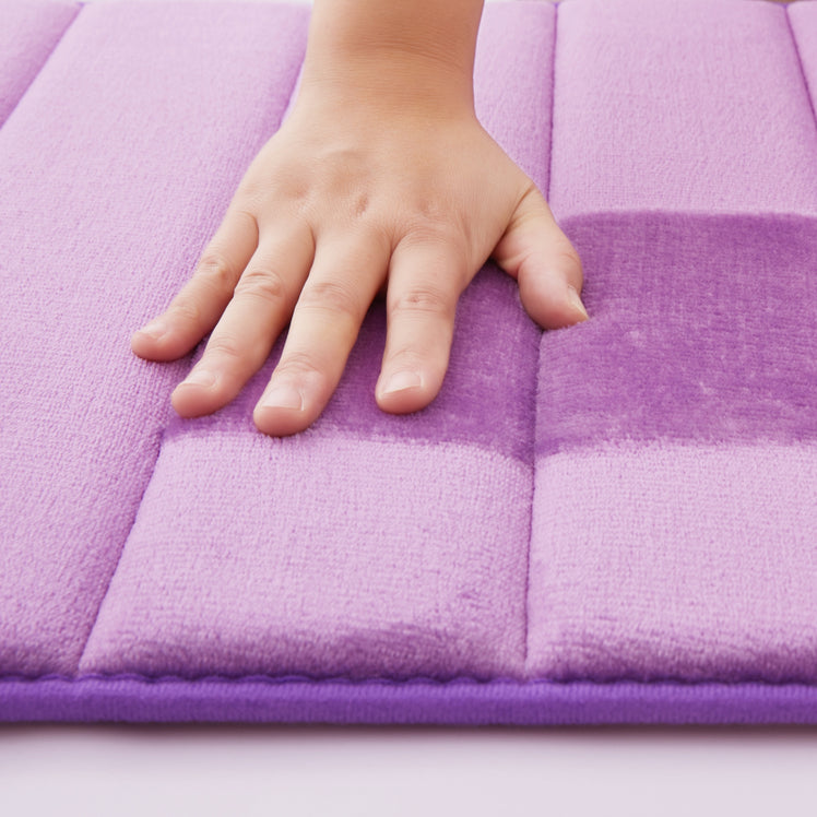 Purple Bath Mat Memory Foam