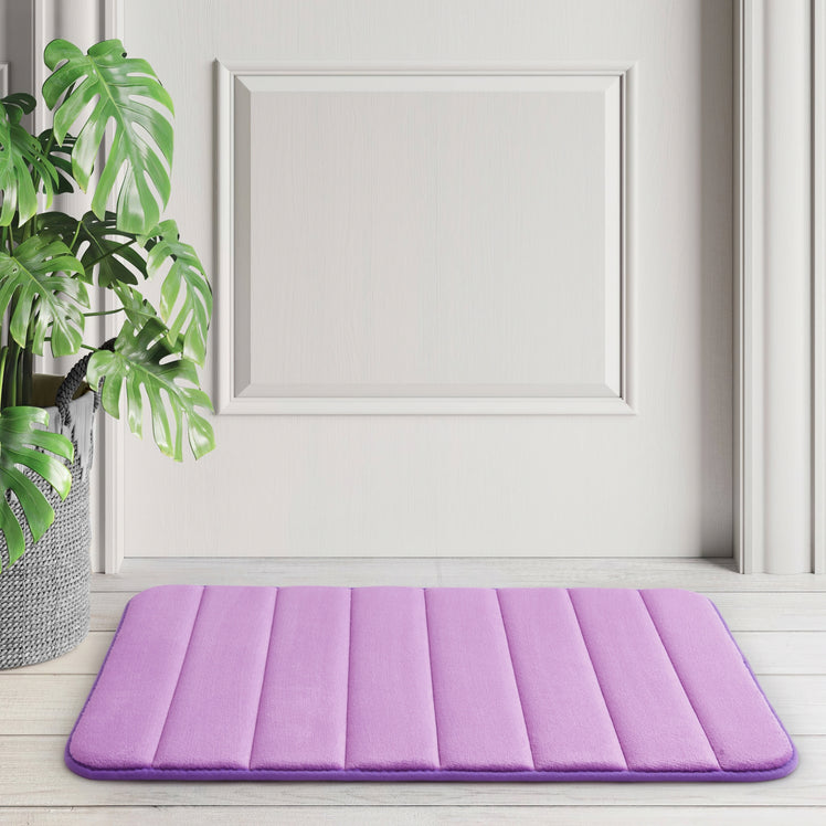 Purple Bath Mat Memory Foam