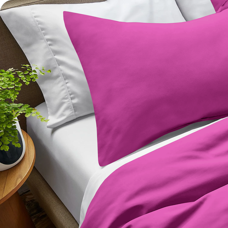 Purple Bedding Duvet Cover Set Plain