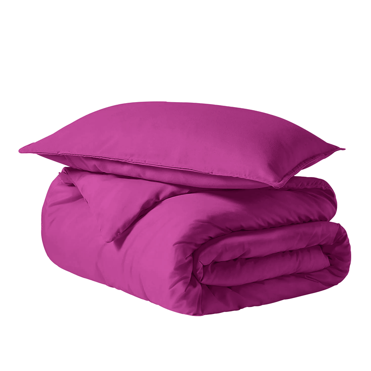 Purple Bedding Duvet Cover Set Plain