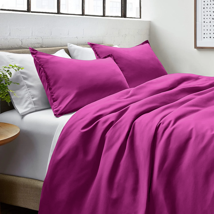 Purple Bedding Duvet Cover Set Plain