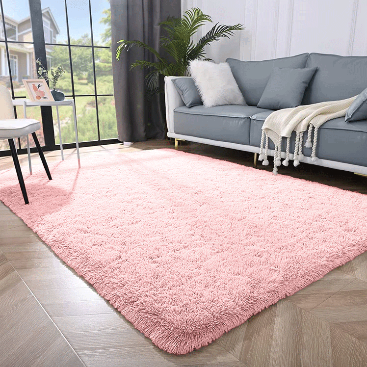 Pink Shaggy Rug Large Soft Fluffy Shag Pile