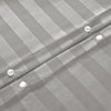 Silver Striped Bedding Duvet Cover Set