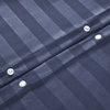 Washed Blue Striped Bedding Duvet Cover Set