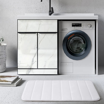 White Bath Mat Memory Foam
