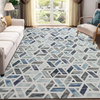 Living Room Rugs Tile Trellis Printed