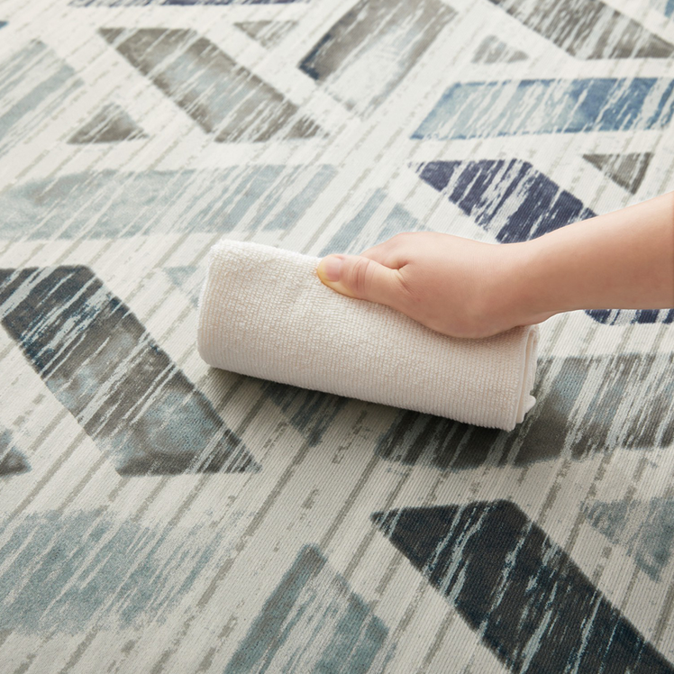 Living Room Rugs Tile Trellis Printed