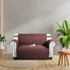 Sofa Settee Covers Waterproof Non-Slip Quilted Protector Brown/Beige