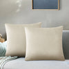 Beige Velvet Cushion Cover
