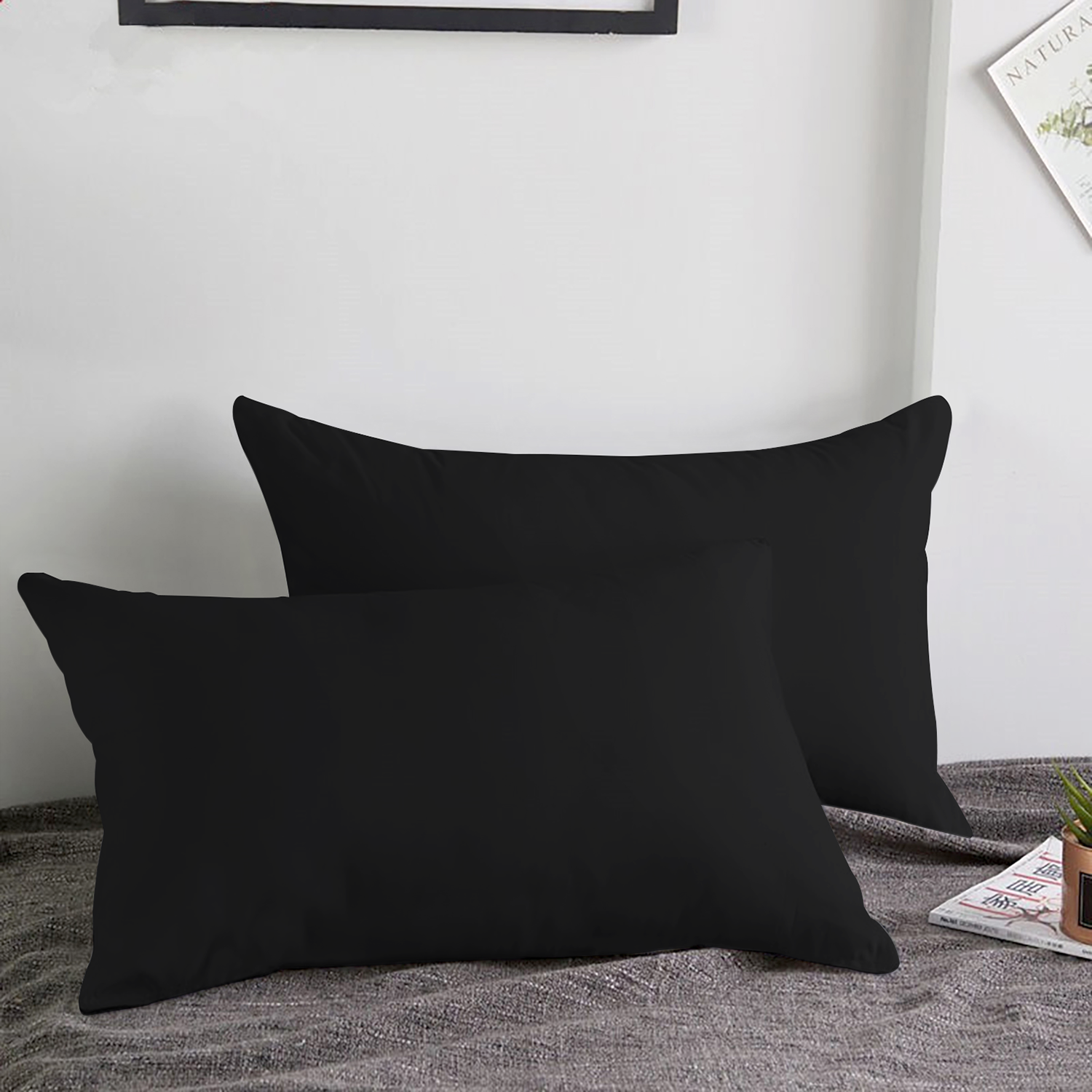 Black Pillow Covers Black Pillowcases UK Shop Online – Yorkshire