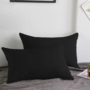 Black Pillow Cases Pair