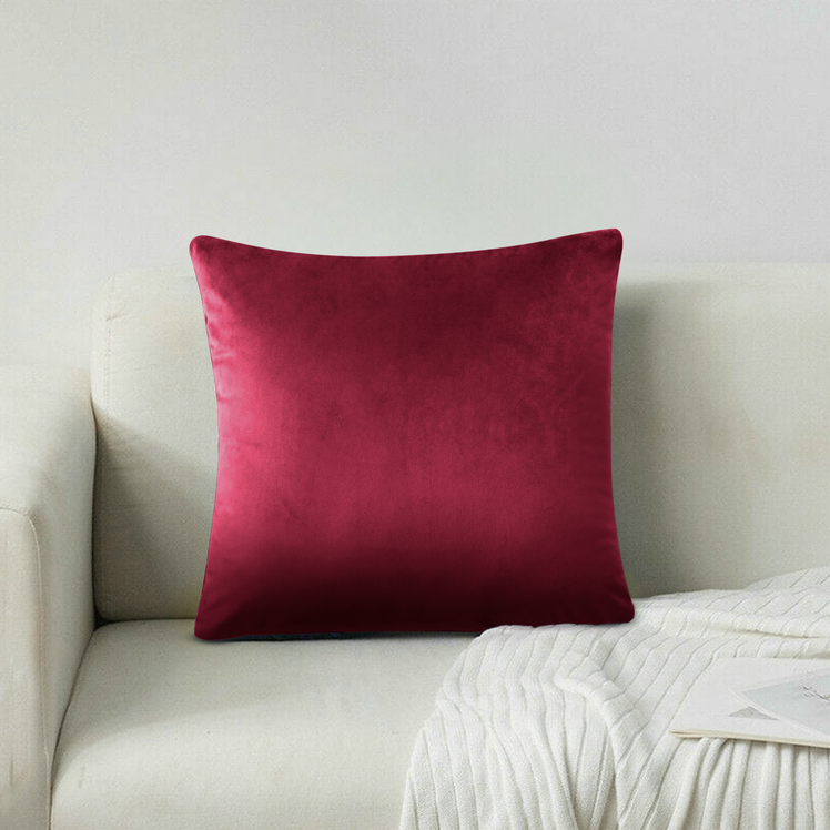 Burgundy Velvet Cushion Covers