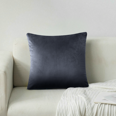 Charcoal Velvet Cushion Covers