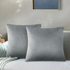Grey Velvet Cushion Covers