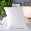 Deluxe Quilted Pillow White Pair