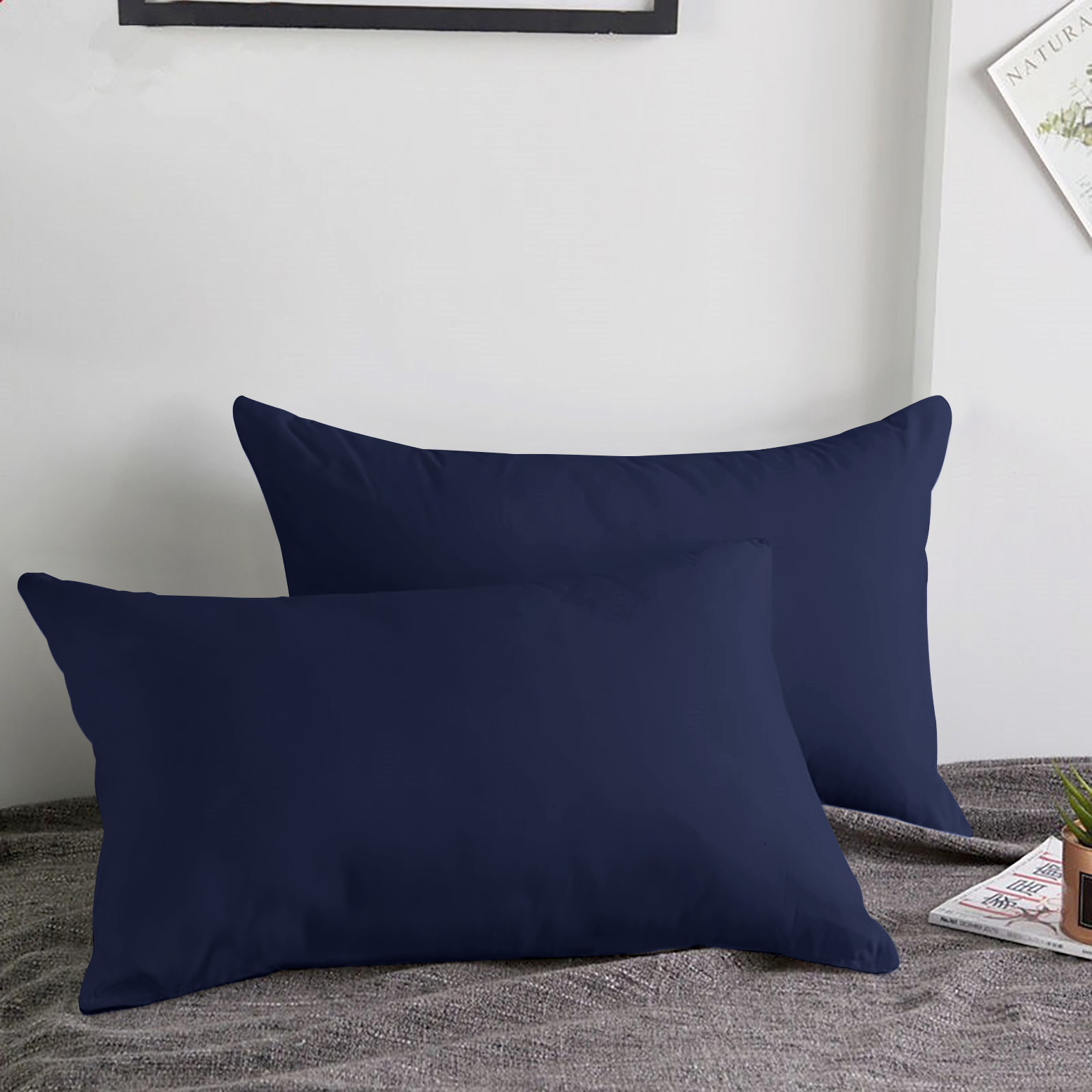 Dark blue pillow cases outlet