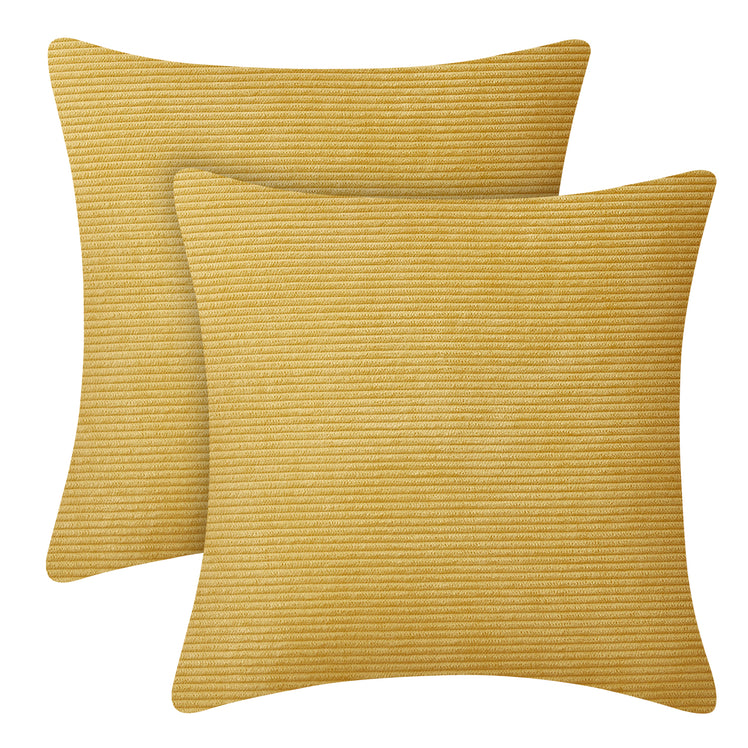 Cushion Covers Velvet Striped Soft Corduroy
