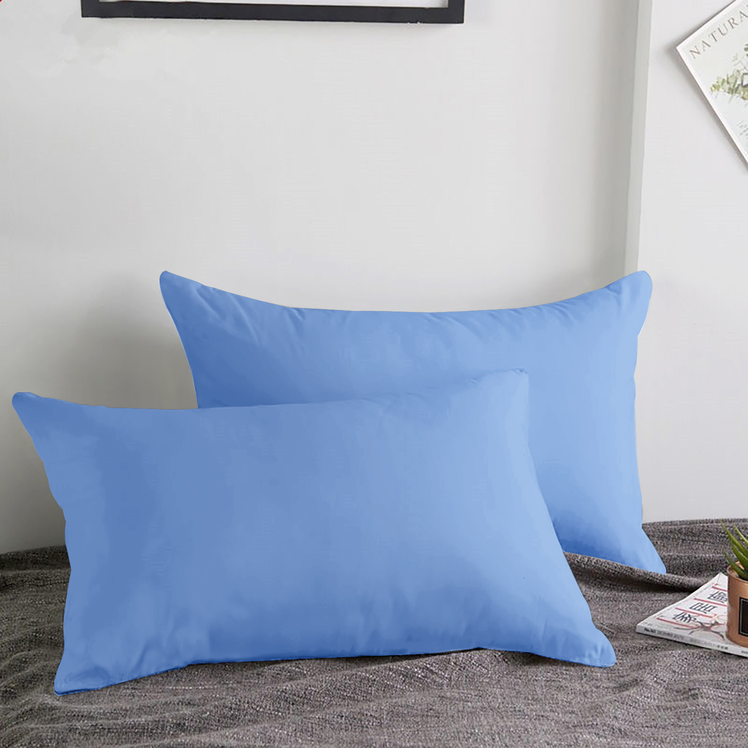 Light Blue Pillow Cases Pair