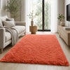 Fluffy Large Shaggy Rug Rust