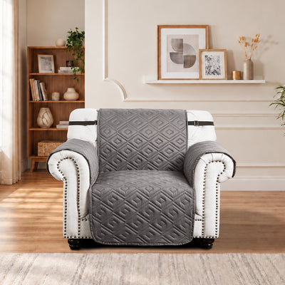 Grey Sofa Covers Waterproof Anti-Slip Protector