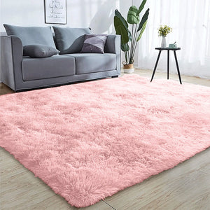 Pink Shaggy Rug Large Soft Fluffy Shag Pile