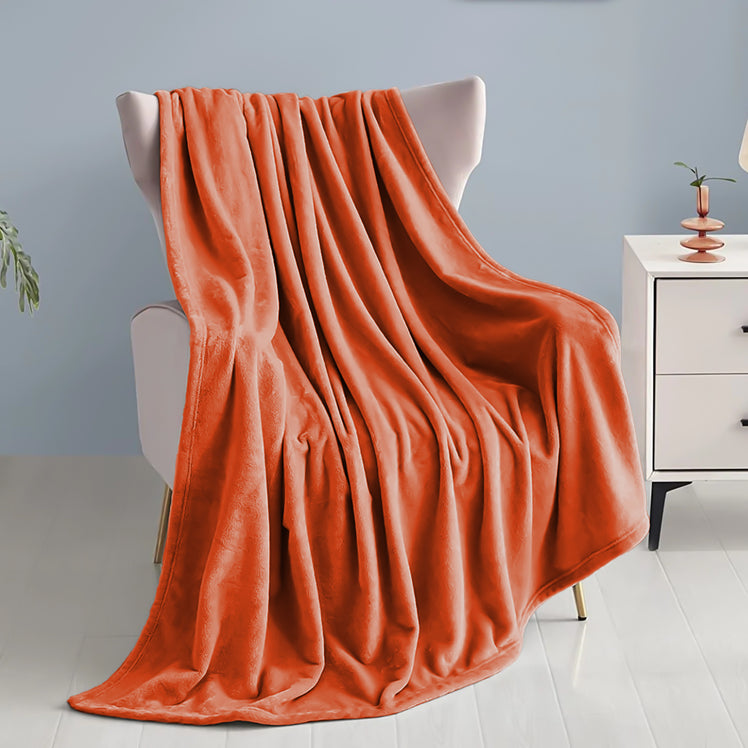Fleece Throw Blankets Single Double King Size