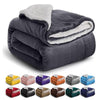 Sherpa Blanket Fleece Throw Single Double King Size