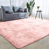 Pink Fluffy Shaggy Rug Large