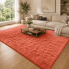 Fluffy Large Shaggy Rug Rust