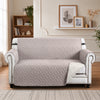 Sofa Protector Covers Reversible Quilted Slip Covers Cream/Beige