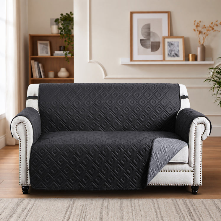 Waterproof Sofa Covers Pet Protector Couch Cover Black/Grey