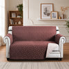 Sofa Settee Covers Waterproof Non-Slip Quilted Protector Brown/Beige